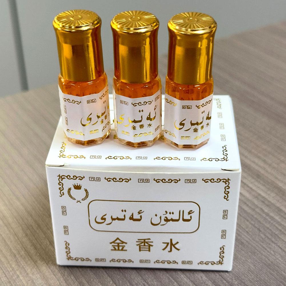 Perfume Fragrance Bottle - アラビアンゴールド香水オイルロールオンボトル、長時間持続する香り、ユニセックス携帯用ボディ香水、長持ちする香り、ボディフレグランス