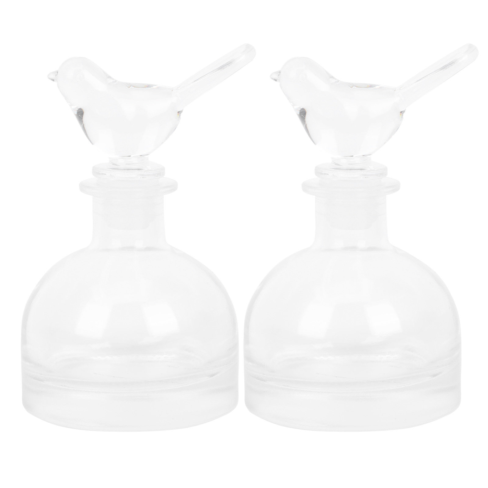 2 個のガラス香水瓶プレミアムクリア頑丈な家庭用車装飾フレグ - Perfume Fragrance Bottle のレビューと価格
