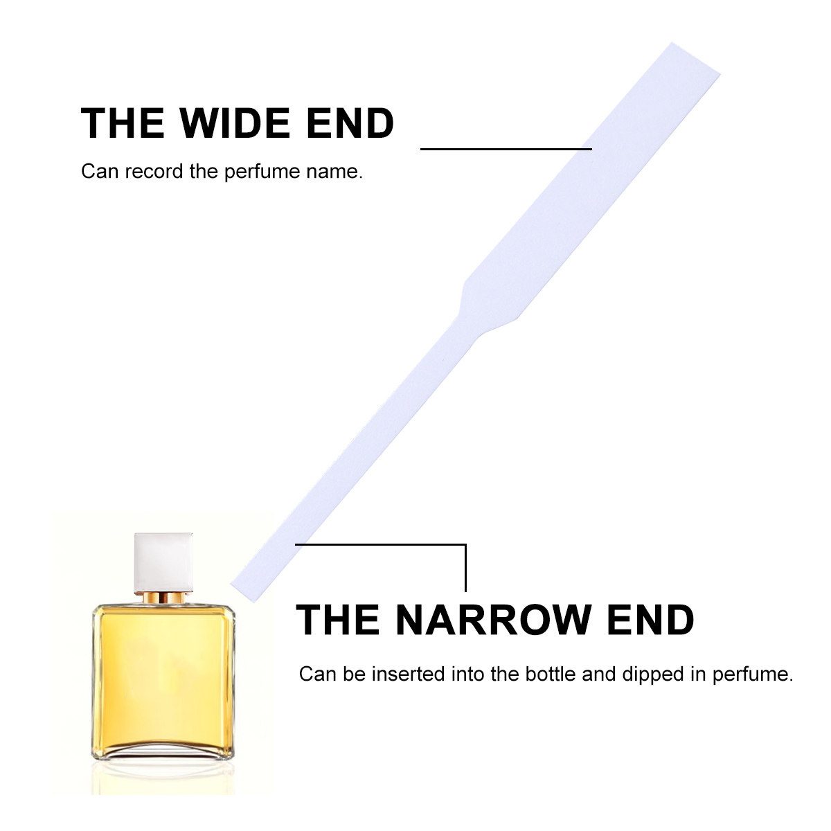 200枚入り フレグランステスターストリップ 白色 高剛性  - Perfume Fragrance Good のレビューと価格