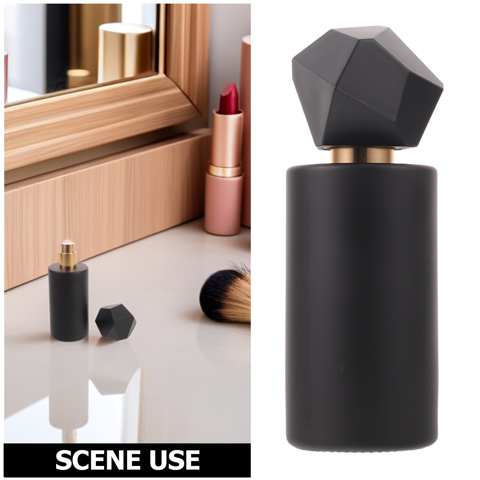 エレガントな 100 ミリリットルガラス香水瓶詰め替え可能ポ - Perfume Fragrance Bottle のレビューと価格