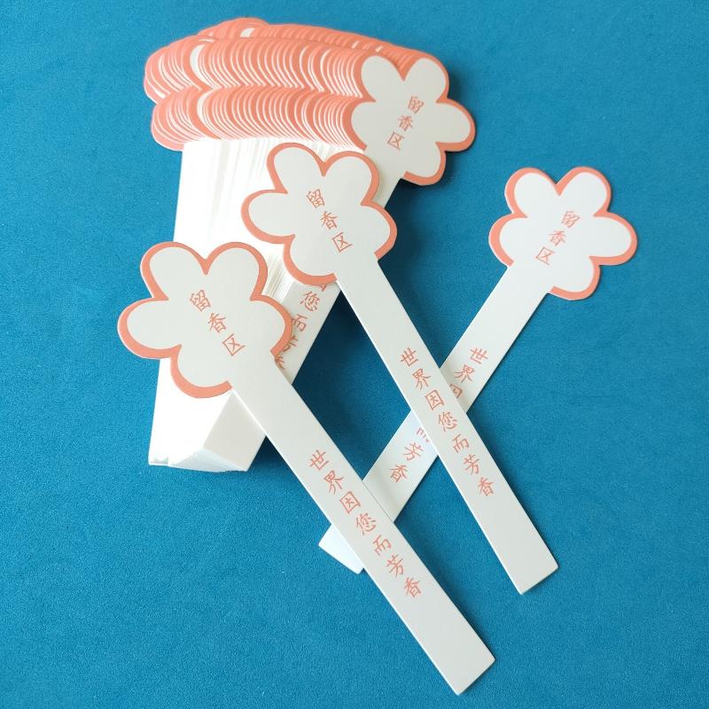 10 枚の花の形をした香水テストストリップ、空白の書き込みエ - Perfume Fragrance Test のレビューと価格