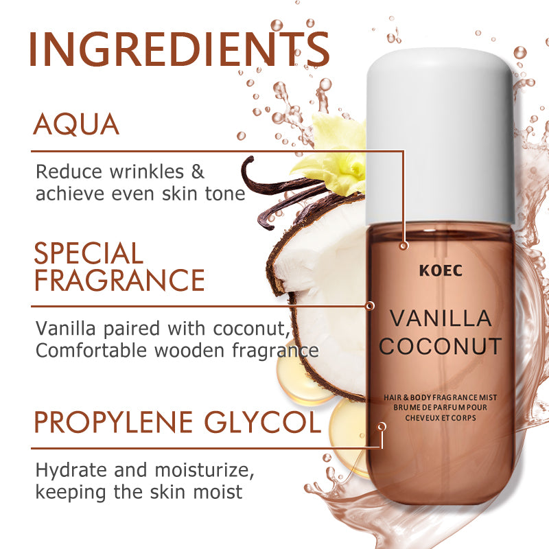 KOEC バニラ＆ココナッツ フレグランスミスト 香水 リフ - Perfume Fragrance Notes のレビューと価格