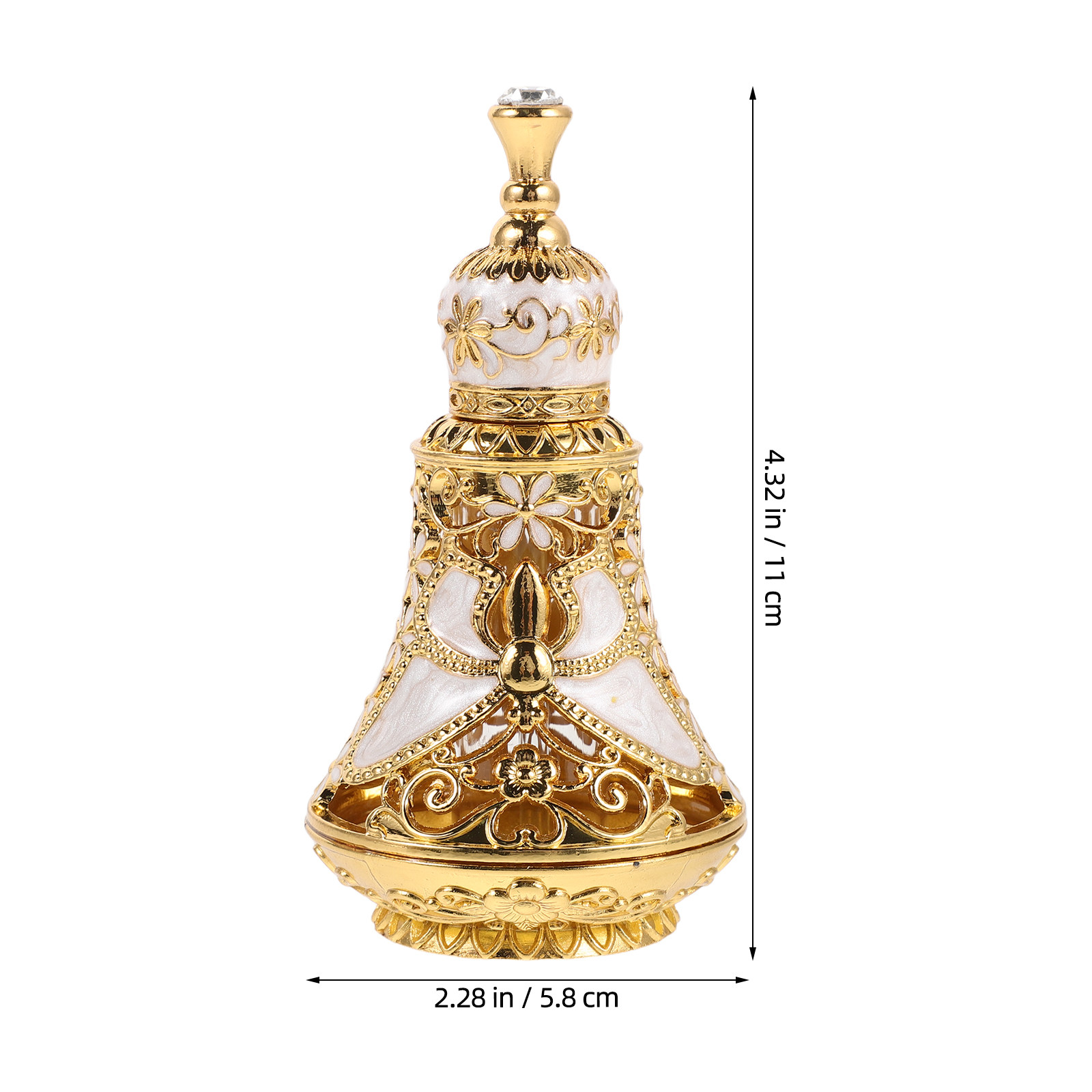 ヴィンテージガラス香水瓶 15ml 詰め替え可能 デコラティ - Perfume Fragrance Bottle のレビューと価格